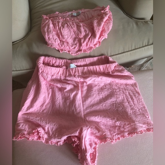 Free People Swim Xl Two Piece Swim Cover Up Set Poshmark